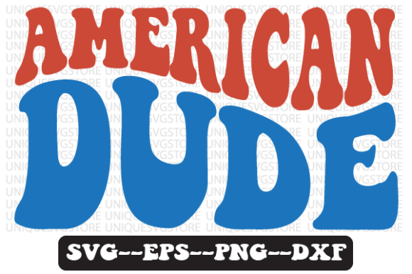 American Dude Quote Retro Svg Design for Crafts and Graphics