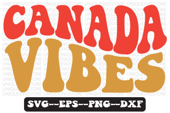 Canada Vibes Quote Retro Svg Design for Local Business Branding