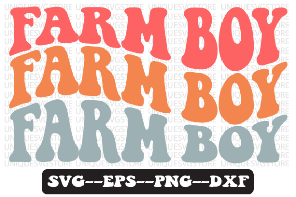Farm Boy Quote Retro Svg Design for Graphics and Crafts