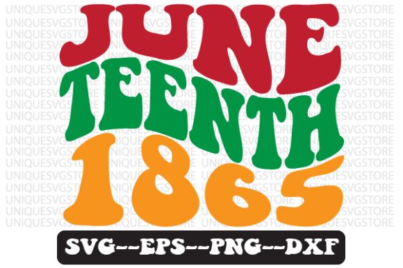 Juneteenth 1865 Quote Retro Svg Design for Graphics and Crafts