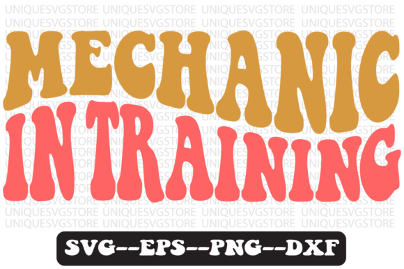 Mechnic in Training Retro SVG Design for Crafts and Graphics