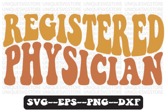 Registered Physician Retro Svg Design: Graphics for Crafts