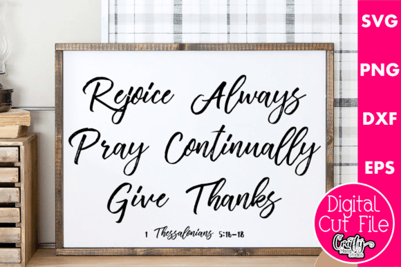 Rejoice Always Graphics for Crafts and Design