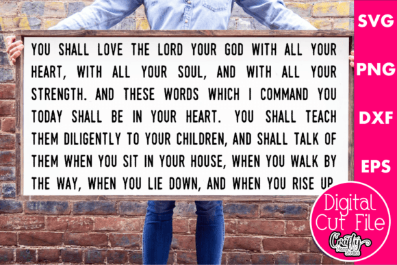 You Shall Love the Lord Graphics for Crafts
